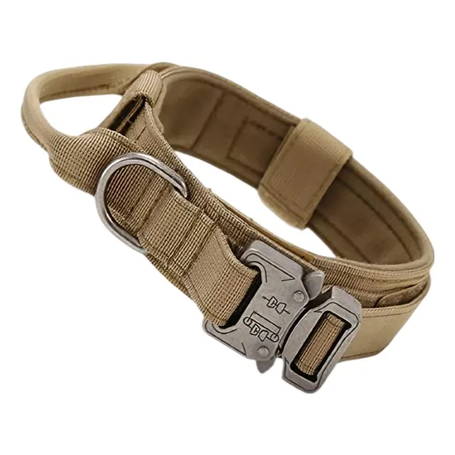 Collar Táctico Avanzado Para Perros Con Herraje Metálico