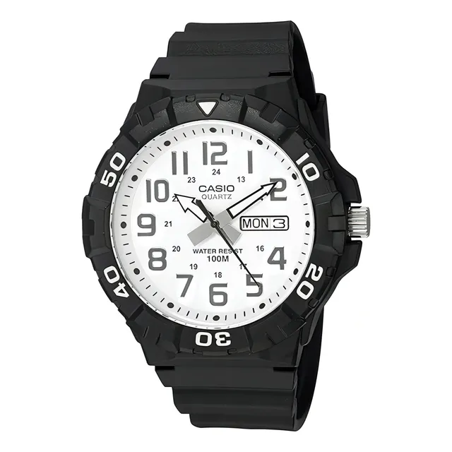 Reloj Casio Caballero Classic Collection Mrw-210h-7av Numeros Grandes Correa de Resina sumergible