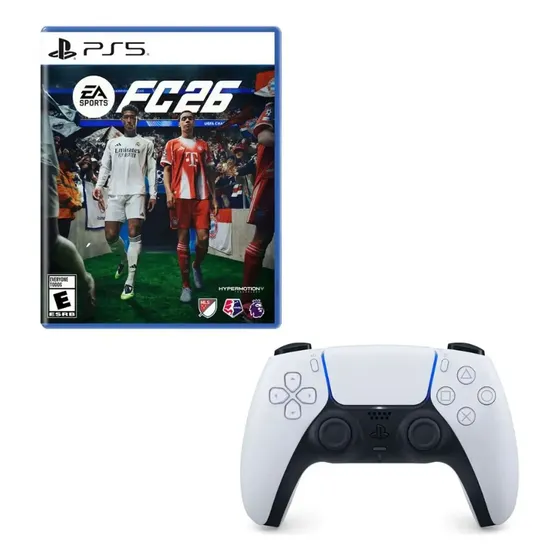 Mando Dualsense Blanco + Ea Sports Fc 26 Playstation 5 Blanco | Cuotas sin interés