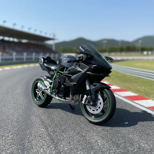 Motocicleta Kawasaki Ninja Zx-6r Em Liga Metálica, Escala