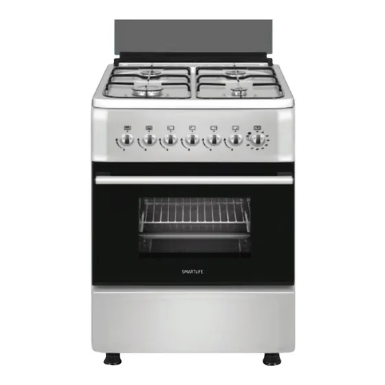 Cocina Super Gas Smartlife Horno Grill Acero Inox 5060g Dimm