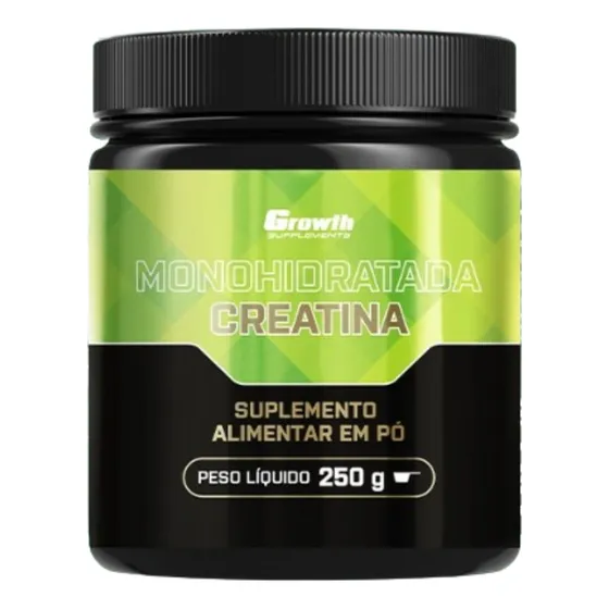 Creatina Monohidratada Growth Supplements 250g Sem sabor em Pó