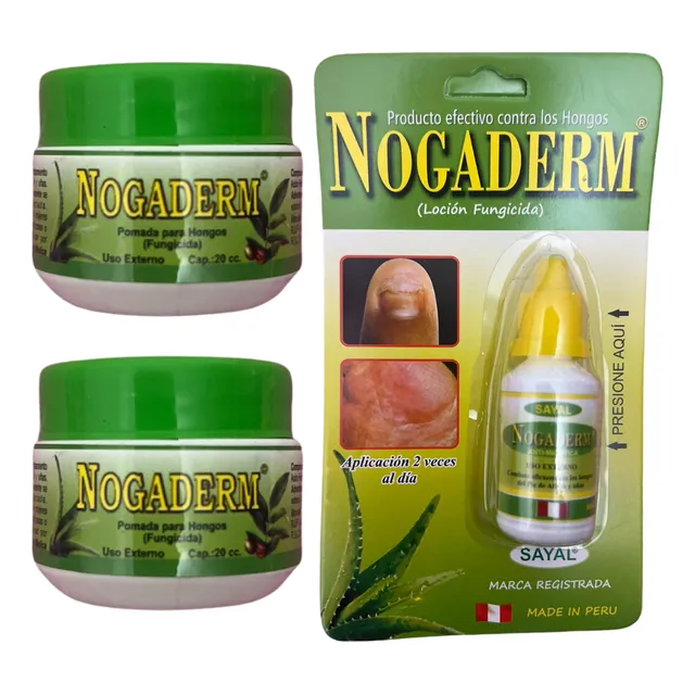 Pack Nogaderm Gotas Y Crema Para Hongos Pies