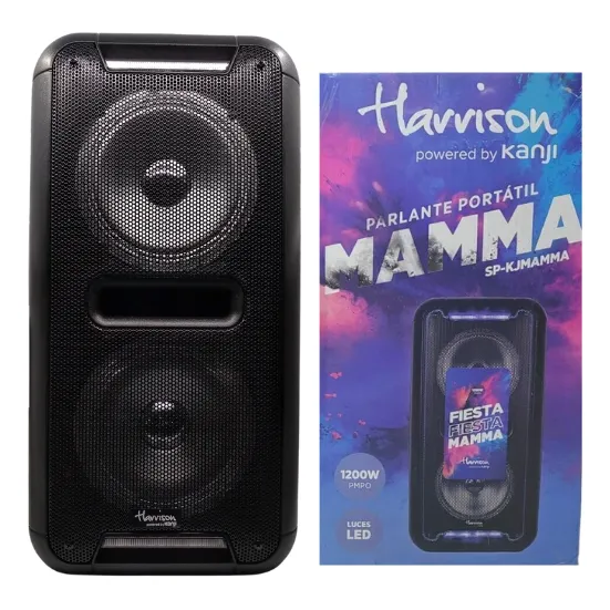Parlante Harrison Kanji Mamma 1200w C/ Led Microfono Control