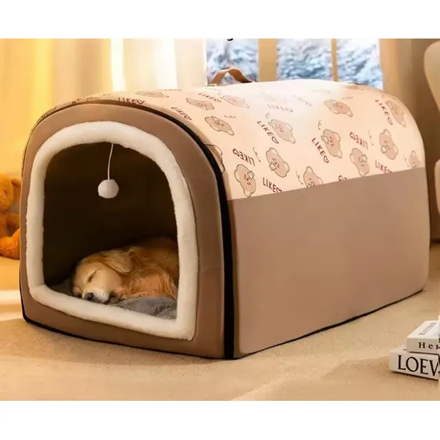 Casa Cama Acolchada Para Perro Lavable