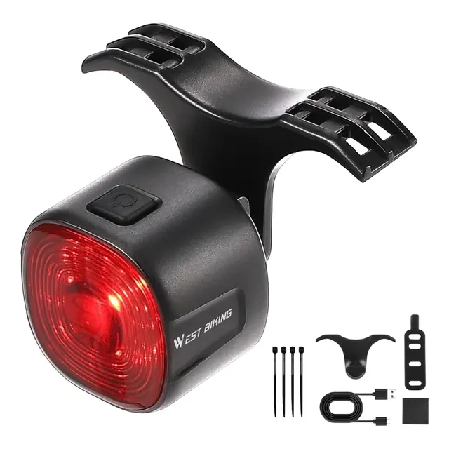 Luz Trasera Con Sensor Freno Bicicleta Ciclismo West Biking