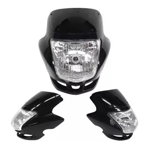 Kit Optica Honda Storm 125 Farol + Mascara Negro Fas Motos