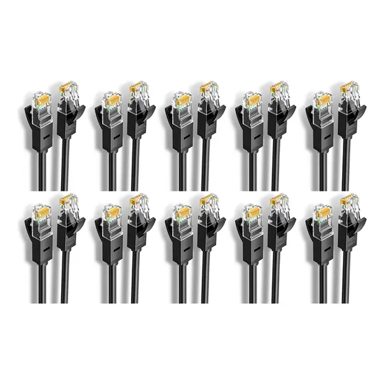 Kit 10 Ugreen Cabo Rede Cat Utp 6 Rj45 1000mbs Enthernet 1m