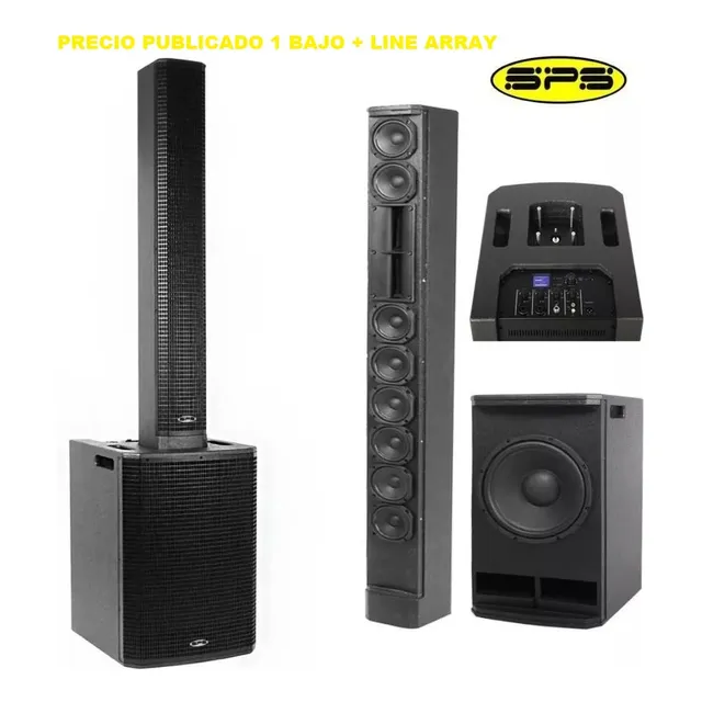 Sistema Portátil Line Array 8medios Bajo 12 Activa 1600w Sps