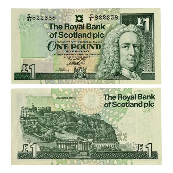 Cédula Colecionável £1 1999 Banco Real Da Escócia
