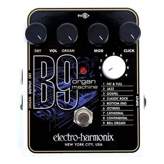 Pedal de efeito Electro-Harmonix Organ Machine B9 preto