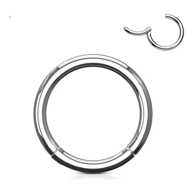 Piercing Argollita Aro Titanio Astmf136 Bisagra Clicker