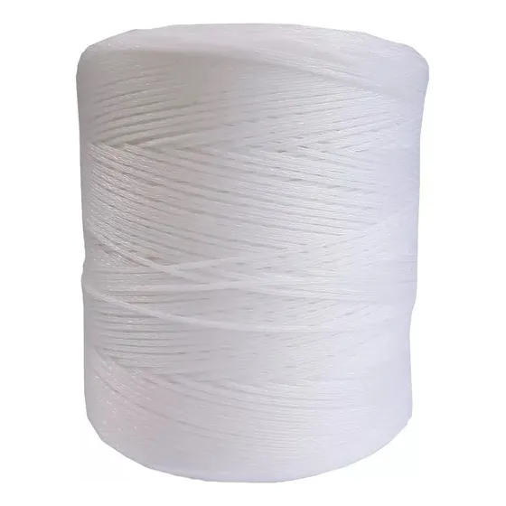 Corda Fio 2mm Branco Polipropileno Trançada Rolo 720 Metros