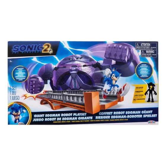 Sonic Playset 40 Cm The Hedgehog Juego Robot De Eggman Gigan