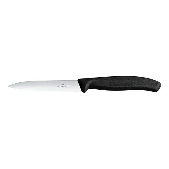 Cuchillo Cocina Victorinox Negro 6.7733 Hoja Dentada 10cm
