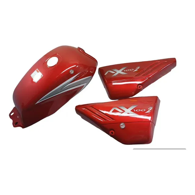 Tanque Gasolina Ax 100 Rojo + Tapas Laterales