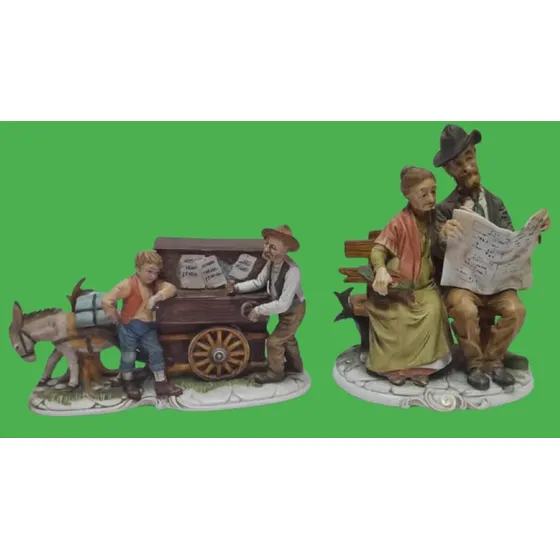Figuras De Porcelana Capodimonte - Coleccion - Vintage