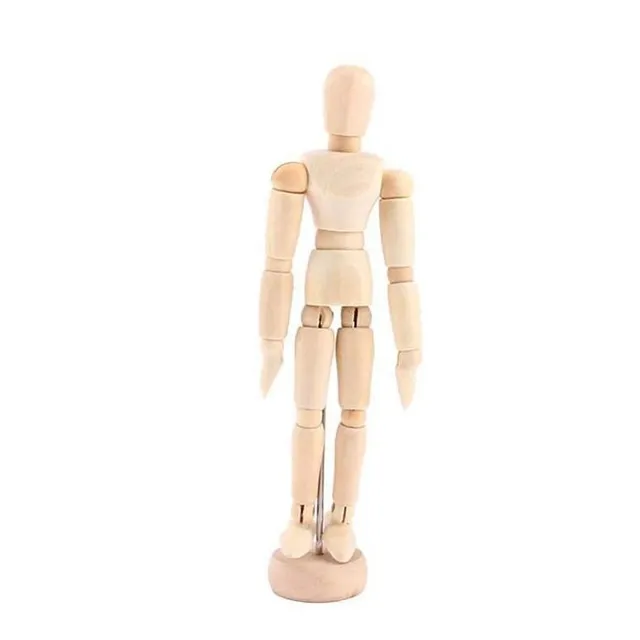 Figura Madera Masculina Artista Extremidad Movil Dibujo Para