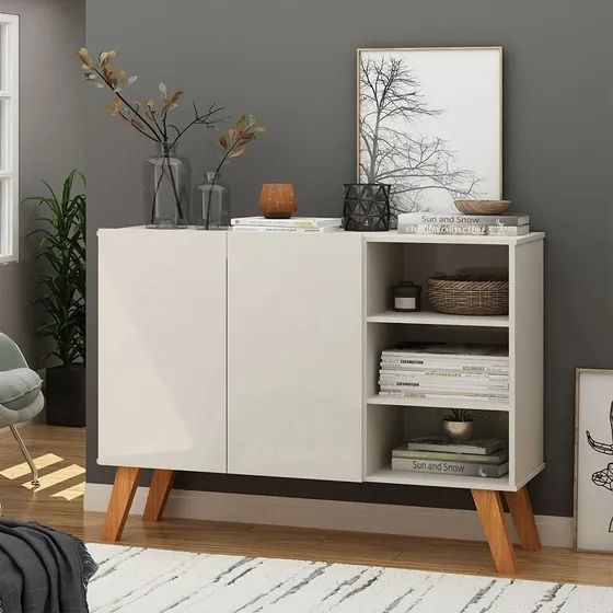 Aparador Bufetera Credenza Decorativa Comedor 2 Puerta Jade
