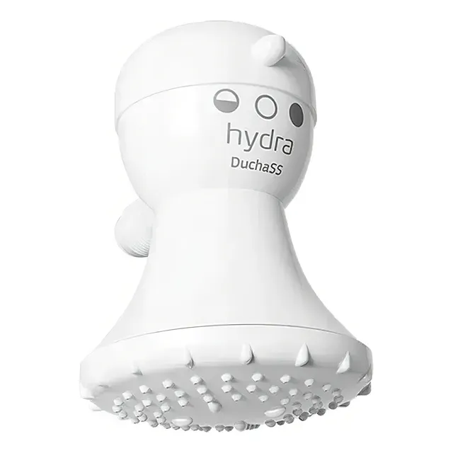 Ducha eléctrica Corona Hydra Ss 3t, 220 V, 5200 W, color blanco, potencia de 5200 W