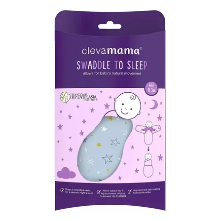 Manta De Arrullo Swaddle Celeste Clevamama Celeste 0 A 3 Meses