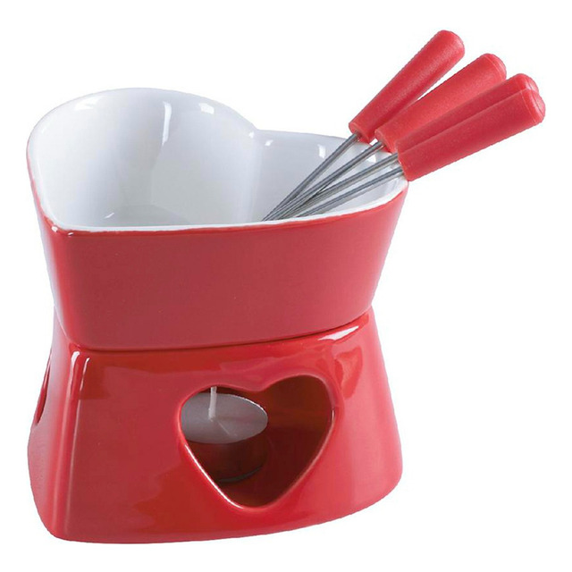 Haüskraft Jogo Fondue Cerâmica Herstal 7 Peças Vermelho Haüskraft Jogo Fondue Cerâmica Herstal 7 Peças Vermelho