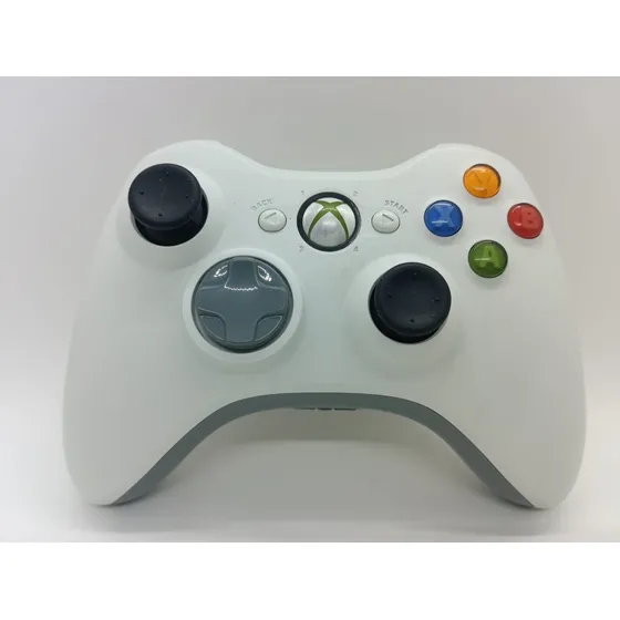 Controle Xbox 360 Original Branco Microsoft Joystick Sem Fio