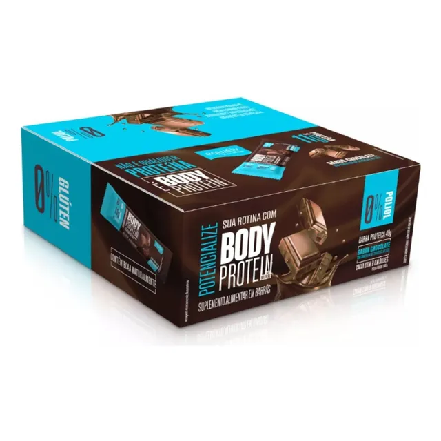 Body Protein Barras - 9 Unidades Sabor Chocolate Equaliv