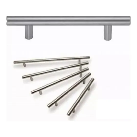 Jaladera Tipo H 220mm Solida Inox. Bruken P/ Puerta 2 Pzs