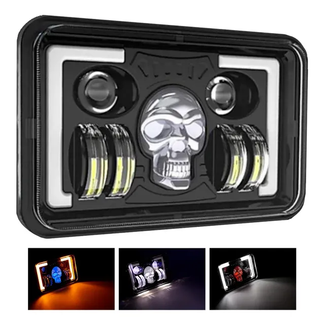 Optico Led Con Lupa Para Moto H4 11x17cm Universal