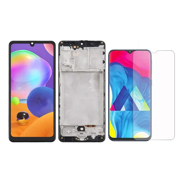 Tela Frontal Display Lcd Compatível A31 A315 Com Aro Premium