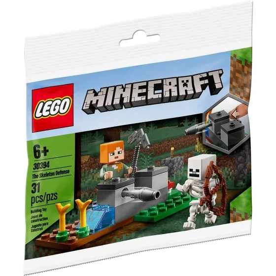 Lego Minecraft 30394 El Esqueleto De Defensa 31 Piezas