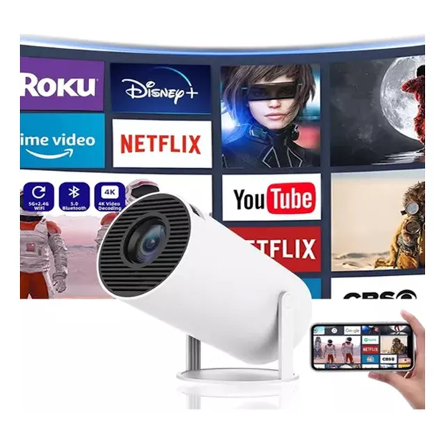 Proyector Mini Hy300pro 110v/220v Proyector Android Portátil