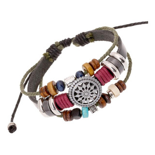 Mujer Señora Bohemia Viento Cuentas Multicapa Pulsera Mujer Señora Bohemia Viento Cuentas Multicapa Pulsera