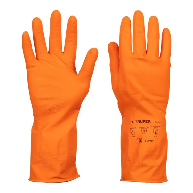 Guantes De Látex Para Limpieza, Medianos Truper 14262