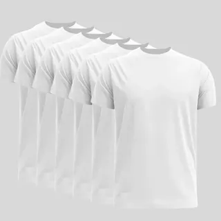Kit 6 Camisetas Premium Masculina 100% AlgodĂŁo Kit 6 Camisetas Premium Masculina 100% AlgodĂŁo