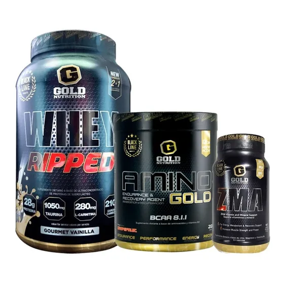 Whey Ripped + Amino + Zma Tonificación Gold Nutrition