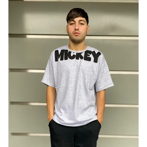 Remera Oversize Hombre Algodón Estampado Talle 3, 4 Y 5