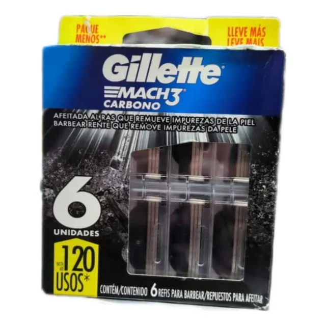 Gillette Mach 3 X 6 Carbon