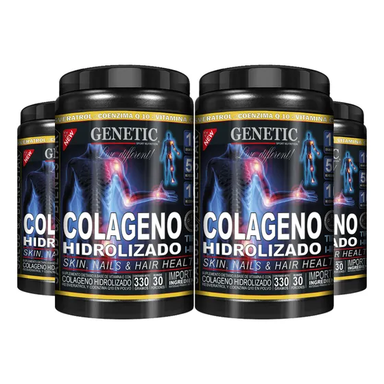 Colágeno Hidrolizado Sport Resveratrol Q10 Vits C E Genetic