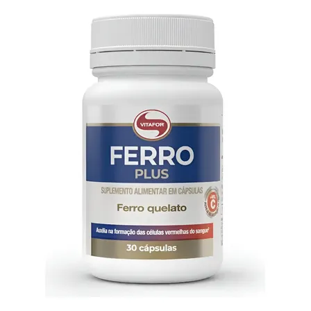 Suplemento Alimentar Ferro Plus 30 Cápsulas Vitafor