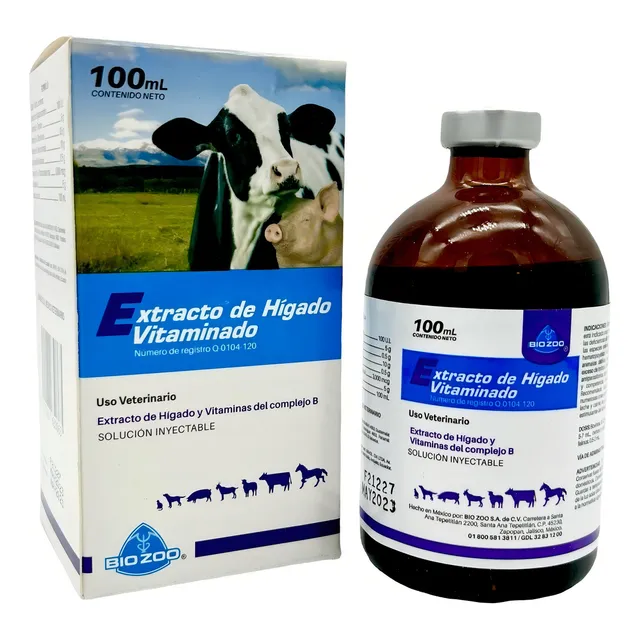 Extracto De Higado Vitaminado Bio Zoo Bovinos 100 Ml