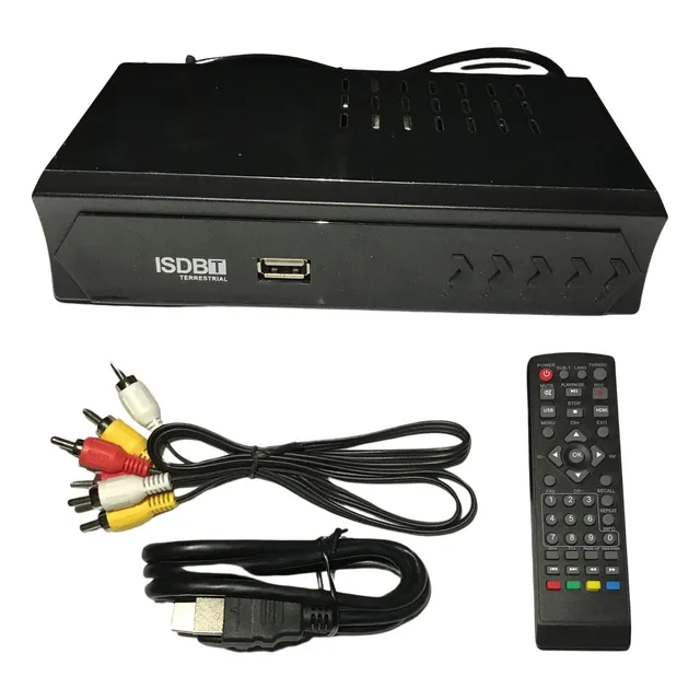 Decodificador De Tv Digital Full Hd 1080p Real Lcd,plasma Color Negro