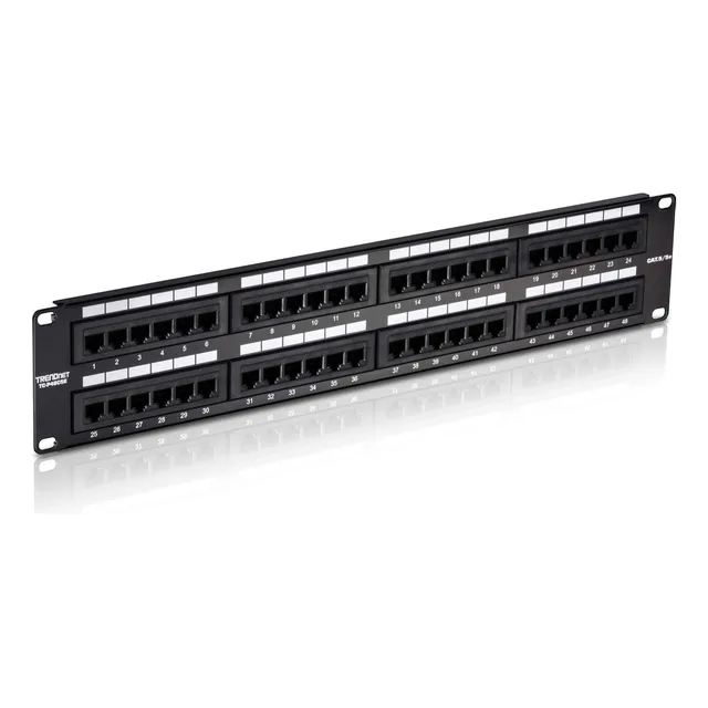 Parche De Panel De 8 Puertos Cat5/5e Para Pared