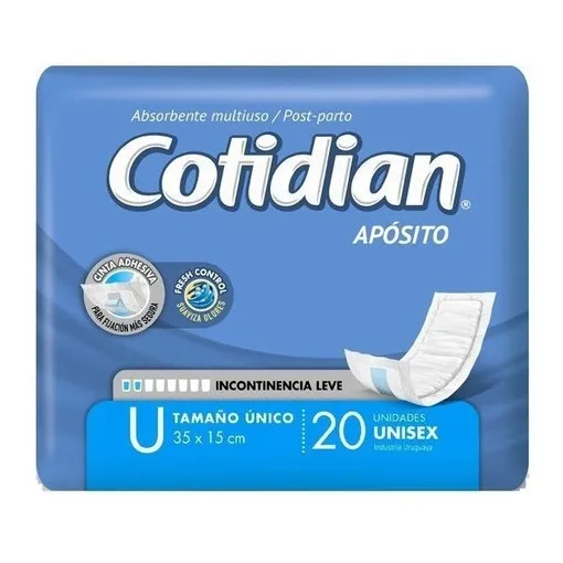 Apósitos Cotidian Talle Único 20 U