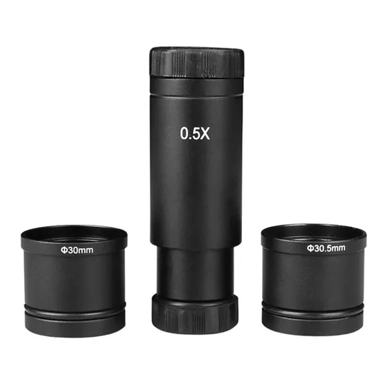 Kit Adaptador Lente Camera Microscopio Binocular 0.5x