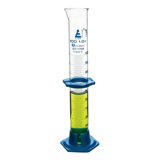 Probeta Graduada De Vidrio Base Plastico 100ml Eisco