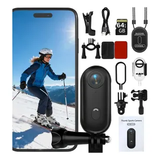 Cámara De Acción Deportiva 4k Ultra Hd A Prueba De Agua + 64