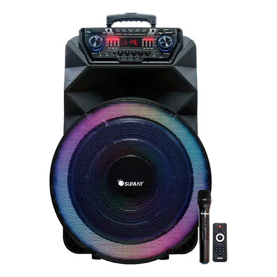 Caixa De Som Sm-cap42 Thunder Bolt Bluetooth 1400w - Bivolt Cor Preto 127/220V
