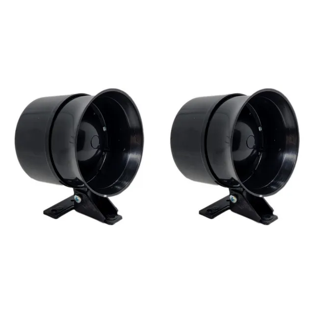 Kit 2 X Sirene Bivolt 110v 220v Para Alarme 1 Tom Alto 125db